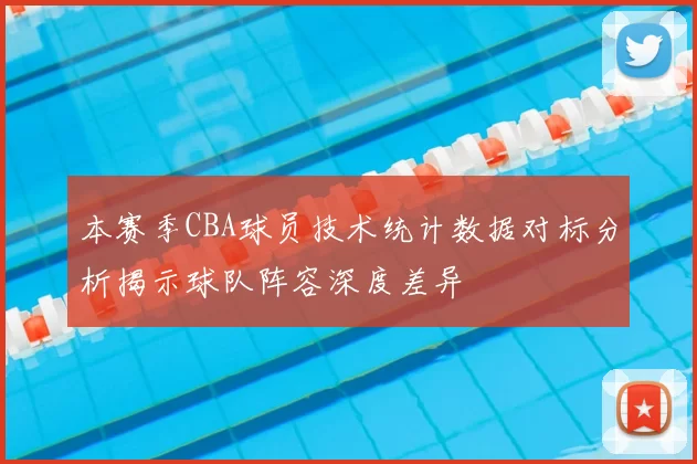 本赛季CBA球员技术统计数据对标分析揭示球队阵容深度差异