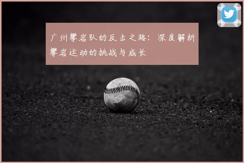 广州攀岩队的反击之路:深度解析攀岩运动的挑战与成长
