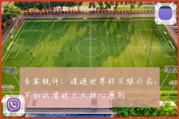 专家锐评：追逐世界杯买球公式，不如认清这三大核心原则