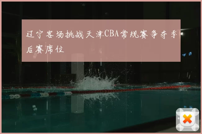 辽宁客场挑战天津CBA常规赛争夺季后赛席位